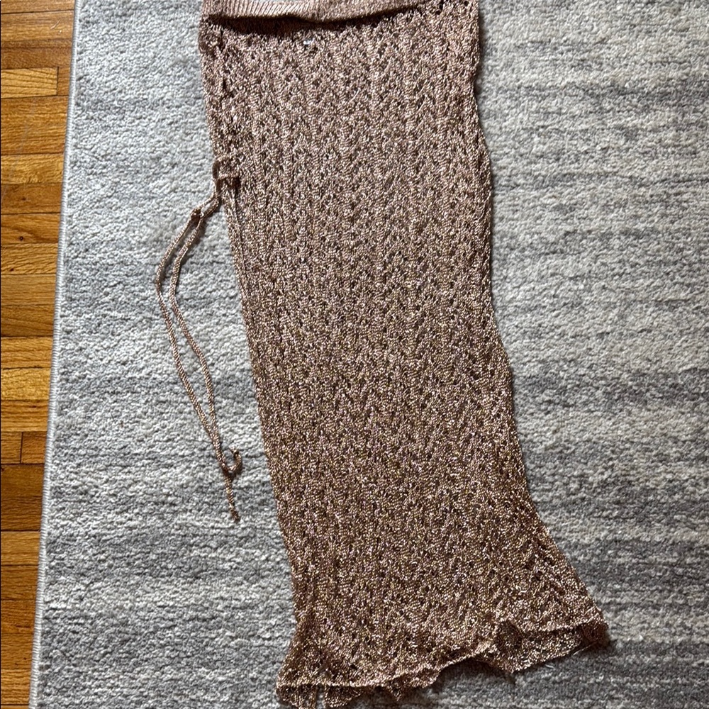 Elegant Knit beach coverup Skirt #beachoutfit